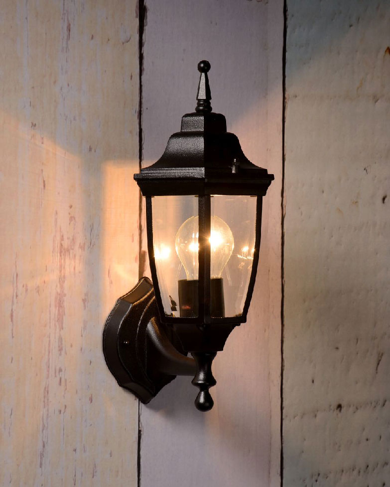 Lucide TIRENO - Outdoor Wall lamp - IP44 - Black